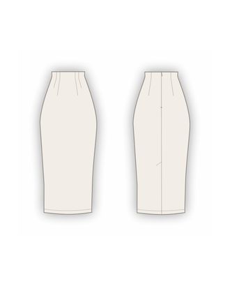 Выкройка: юбка с завышенной талией_242 арт. ВКК-4511-1-ВП1312