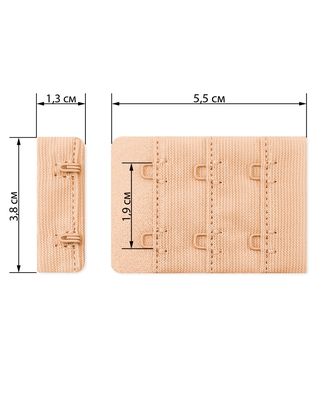 Застежка для бюстгальтеров р.3,8x5,5 см 25шт арт. ЗАС-6-5-39533.005 Застежка для бюстгальтеров р.3,8x5,5 см 25шт арт. ЗАС-6-5-39533.005