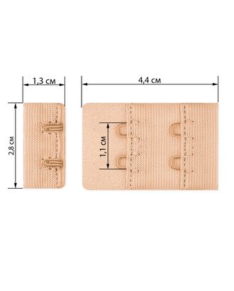Застежка для бюстгальтеров р.2,8x4,4 см 25шт арт. ЗАС-7-5-39514.005 Застежка для бюстгальтеров р.2,8x4,4 см 25шт арт. ЗАС-7-5-39514.005