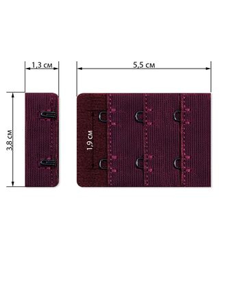 Застежка для бюстгальтеров р.3,8x5,5 см 25шт арт. ЗАС-6-3-39533.003 Застежка для бюстгальтеров р.3,8x5,5 см 25шт арт. ЗАС-6-3-39533.003