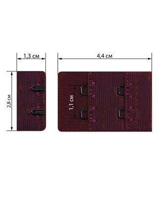 Застежка для бюстгальтеров р.2,8x4,4 см 25шт арт. ЗАС-7-3-39514.003 Застежка для бюстгальтеров р.2,8x4,4 см 25шт арт. ЗАС-7-3-39514.003