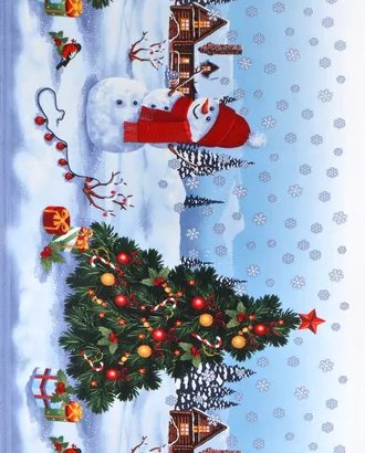 Купить Новый год Снеговик (Дорожка набивная) арт. ДН-29-1-1102.029 оптом в Казахстане