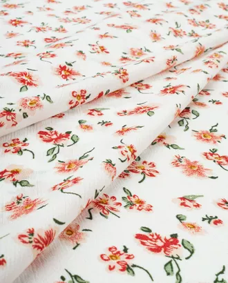 Купить Ткань для мусульманской одежды белого цвета из Китая Шифон крэш "Лури" арт. ШКР-38-1-20757.025 оптом в Казахстане