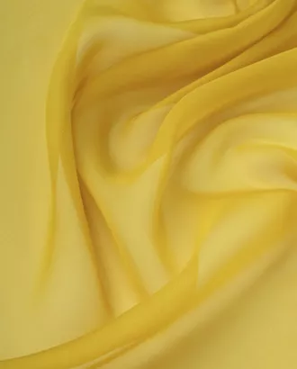 Купить Ткани для нарядных платьев цвет желтый Шифон "Газ" арт. ШИ-2-13-21050.021 оптом в Казахстане