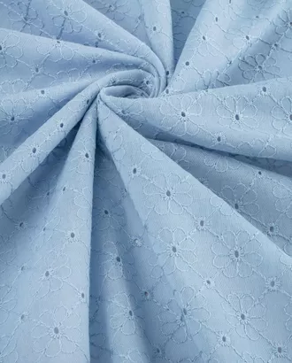 Купить Одежные ткани голубого цвета из хлопка Шитье "ромашка" арт. ШТЕ-69-4-21132.004 оптом в Казахстане