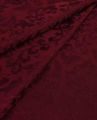 Купить Ткань Новый год джерси бордового цвета из полиэстера Трикотаж-жаккард "Эден" арт. ТДЖ-40-6-13130.009 оптом в Казахстане