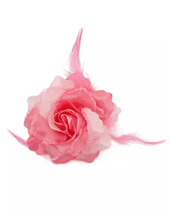 Купить Искусственные цветы для рукоделия Цветок-брошь д.9 см арт. ЦБ-37-1-30359 оптом в Казахстане