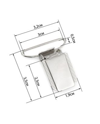 Зажим для подтяжек ш.3см арт. КА-36-1-31846