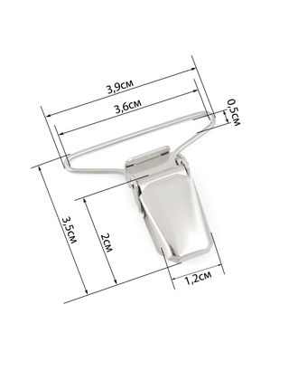 Зажим для подтяжек ш.3,6см арт. КА-49-1-31830