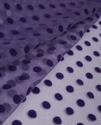 Купить Ткань для аксессуаров цвет фиолетовый Сетка горох "Мелия" 8мм арт. ТСС-11-7-14898.009 оптом в Казахстане