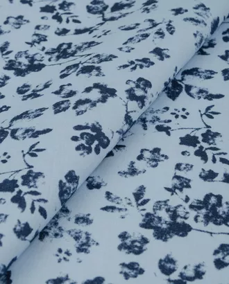 Купить Одежные ткани оттенок сине-голубой Поплин-стрейч принт арт. ППП-68-1-20207.001 оптом в Казахстане