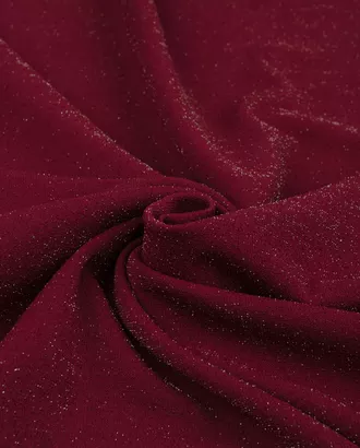 Купить Ткань Новый год джерси бордового цвета из полиэстера Трикотаж люрекс арт. ТДО-41-2-20116.011 оптом в Казахстане