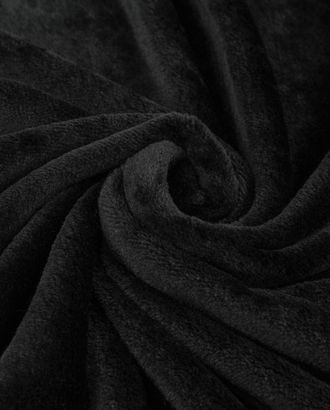 Купить Ткань флис черный Велсофт арт. ФЛО-1-8-7846.009 оптом