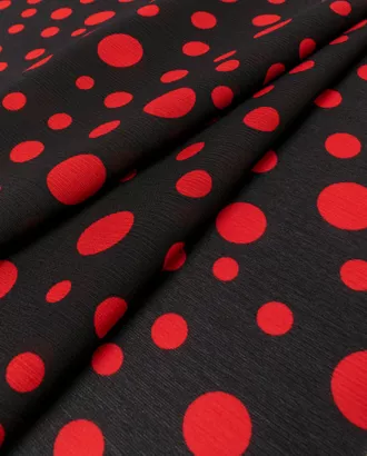 Купить Ткань принтованный оттенок черно-красный Шифон крэш "Лури" арт. ШКР-17-3-20757.006 оптом в Казахстане