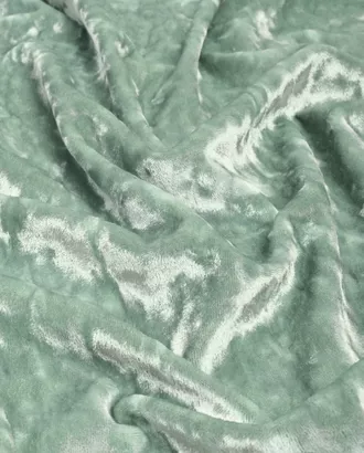 Купить Одежные ткани зеленого цвета 30 метров Бархат мраморный арт. Б-11-22-14803.005 оптом в Казахстане
