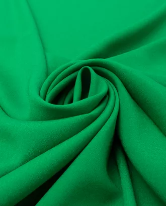 Купить Ткань Креп зеленого цвета из полиэстера Плательная "вискоза" "Паулина" однотонная арт. ПЛ-33-7-20814.007 оптом в Казахстане