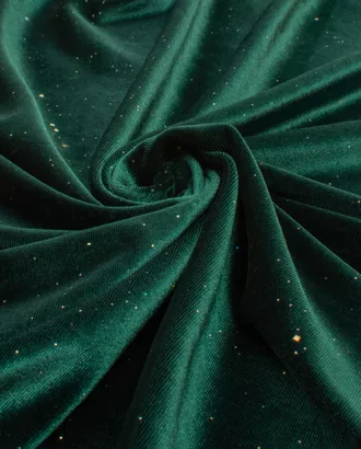 Купить Ткань для платьев цвет темно-зеленый Бархат "Бриллиант" арт. Б-18-1-20716.001 оптом в Казахстане
