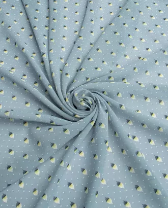 Купить Ткань креп оттенок серо-голубой Шифон Принт арт. ШП-415-2-20849.008 оптом в Казахстане