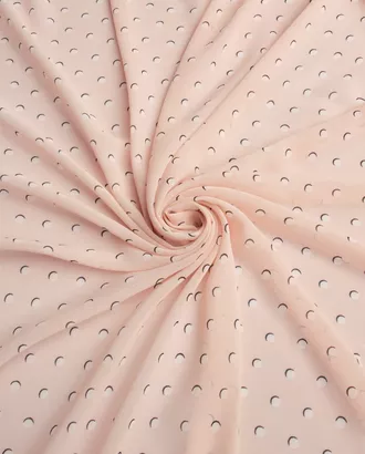 Купить Ткань принтованные оттенок пудрово-розовый Шифон Принт "Горох" арт. ШП-414-2-20849.004 оптом в Казахстане