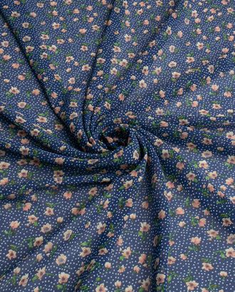 Купить Одежные ткани из полиэстера плотностью 142 г/м2 Шифон Принт "Цветы в крапинку" арт. КШП-24-1-20849.041 оптом в Павлодаре
