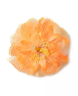 Купить Искусственные цветы для рукоделия Цветок-брошь д.12 см арт. ЦБ-8-19-16178.005 оптом в Казахстане