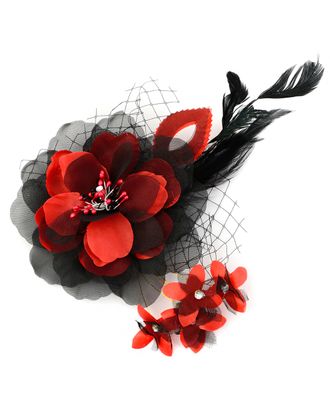 Купить Цветы декоративные на булавке Цветок-брошь д.14 см арт. ЦБ-39-1-30350 оптом в Беларуси