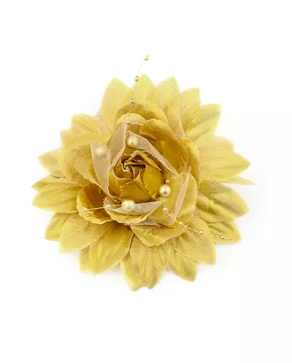 Купить Искусственные цветы для рукоделия Цветок-брошь д.11 см арт. ЦБ-38-1-30354 оптом в Казахстане