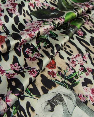Купить Красивая ткань для платья "Далл" сатин принт арт. АП-127-1-20176.012 оптом