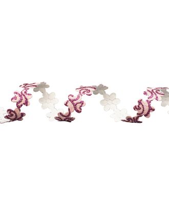 Купить YH120 Лента фигурная 'Цветочки' ш.1,8cм (02 розовый) арт. АРС-1451-1-АРС0001034449 оптом в Усть-Каменогорске