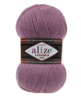 Пряжа ALIZE 'Lanagold fine' 100 гр. 390м (49%шерсть, 51% акрил) (28 сухая роза) арт. АРС-45508-1-АРС0001044284