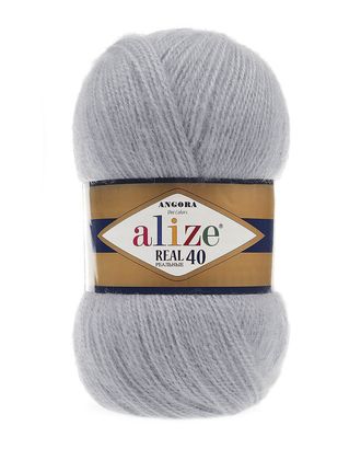 Пряжа ALIZE 'Angora real 40' 100 гр. 430м (40% шерсть, 60% акрил) (21 серый) арт. АРС-45893-1-АРС0001088199