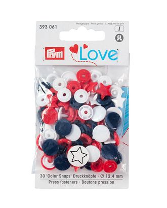 393061 Kнопки 'Звезда' Color Snaps Prym Love, красный/белый/синий д.1,2см арт. АРС-5222-1-АРС0001102601 393061 Kнопки 'Звезда' Color Snaps Prym Love, красный/белый/синий д.1,2см арт. АРС-5222-1-АРС0001102601