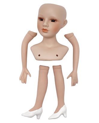 27026 НАБОР №2 'Дама' Фарфоровая заготовка для изготовления куклы: руки,ноги,голова гл.-карие арт. АРС-59933-1-АРС0001164686