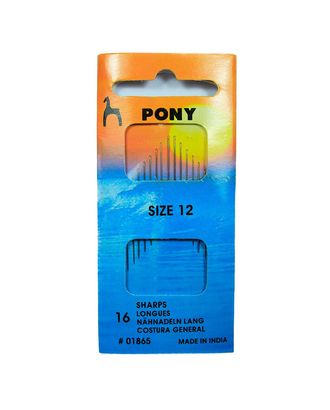 Иглы швейные с острым кончиком PONY 01865 №12 арт. АРС-12480-1-АРС0001200059 Иглы швейные с острым кончиком PONY 01865 №12 арт. АРС-12480-1-АРС0001200059
