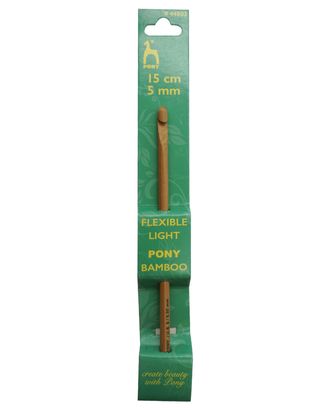 44803 Крючок вязальный 5,00мм*15см, бамбук PONY арт. АРС-13660-1-АРС0001209017 44803 Крючок вязальный 5,00мм*15см, бамбук PONY арт. АРС-13660-1-АРС0001209017