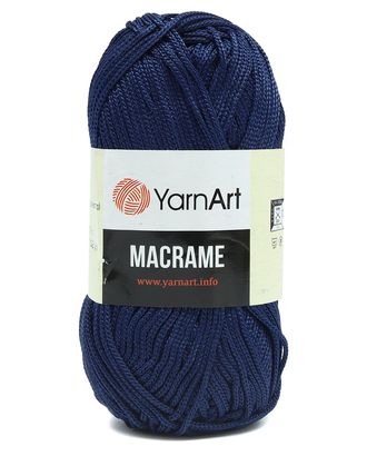 Пряжа YarnArt 'Macrame' 90гр 130м (100% полиэстер) (162 фиолетовый джинс) арт. АРС-45119-1-АРС0001220343