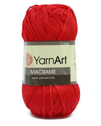 Пряжа YarnArt 'Macrame' 90гр 130м (100% полиэстер) (163 красный) арт. АРС-51733-1-АРС0001220348