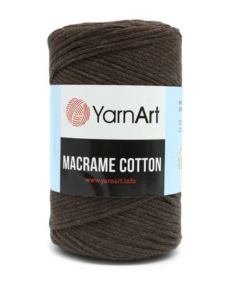 Пряжа YarnArt 'Macrame Cotton' 250гр 225м (80% хлопок, 20% полиэстер) (769 темный шоколад) арт. АРС-47146-1-АРС0001220362