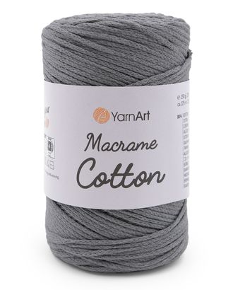 Пряжа YarnArt 'Macrame Cotton' 250гр 225м (80% хлопок, 20% полиэстер) (774 темно-серый) арт. АРС-55891-1-АРС0001220367