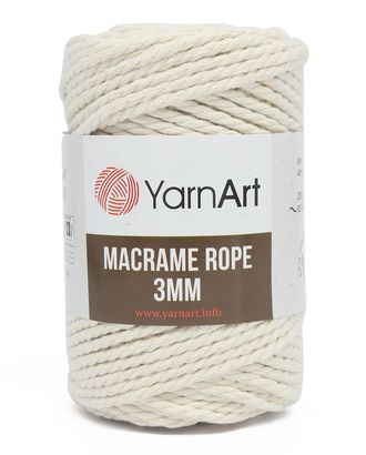 Пряжа YarnArt 'Macrame Rope 3мм' 250гр 63м (60% хлопок, 40% вискоза и полиэстер) (752 молочный) арт. АРС-47151-1-АРС0001220371