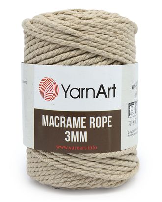 Пряжа YarnArt 'Macrame Rope 3мм' 250гр 63м (60% хлопок, 40% вискоза и полиэстер) (753 бежевый) арт. АРС-54088-1-АРС0001220372