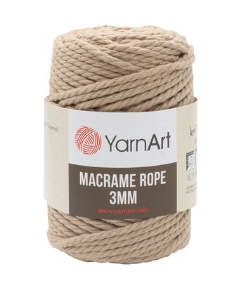 Пряжа YarnArt 'Macrame Rope 3мм' 250гр 63м (60% хлопок, 40% вискоза и полиэстер) (768 кофе с молоком) арт. АРС-47152-1-АРС0001220373