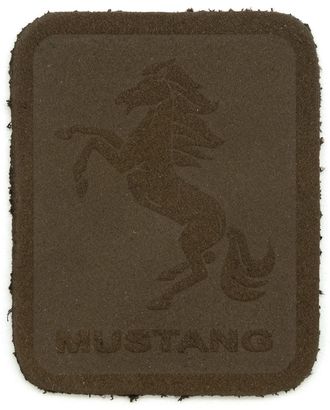 5004 Термоаппликация из замши Mustang 3,5*4,37см, 100% кожа (42 темно-коричневый) арт. АРС-47166-1-АРС0001221863