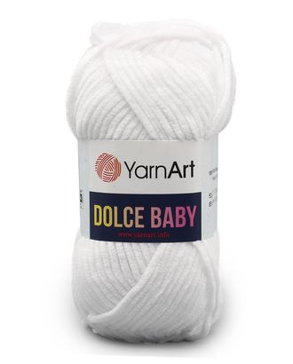 Пряжа YarnArt 'Dolce Baby' 50гр 85м (100% микрополиэстер) (741 белый) арт. АРС-47289-1-АРС0001225065