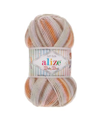 Пряжа Alize 'Baby Best Batik' 100г 240м (10% бамбук, 90% акрил) с эффектом АНТИПИЛЛИНГ (7541 секционный) арт. АРС-59595-1-АРС0001226715