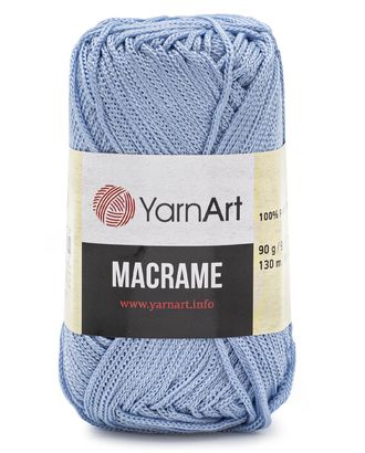 Пряжа YarnArt 'Macrame' 90гр 130м (100% полиэстер) (133 голубой) арт. АРС-47708-1-АРС0001233649