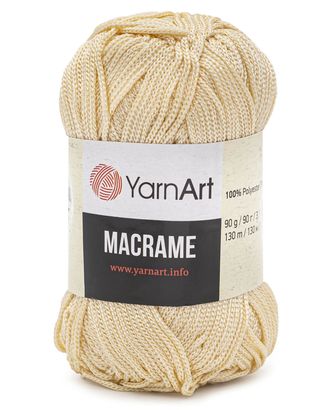 Пряжа YarnArt 'Macrame' 90гр 130м (100% полиэстер) (165 кремовый) арт. АРС-47710-1-АРС0001233651