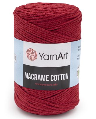 Пряжа YarnArt 'Macrame Cotton' 250гр 225м (80% хлопок, 20% полиэстер) (773 алый) арт. АРС-45162-1-АРС0001233656