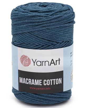 Пряжа YarnArt 'Macrame Cotton' 250гр 225м (80% хлопок, 20% полиэстер) (789 синий) арт. АРС-47712-1-АРС0001233659