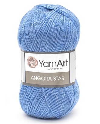 Пряжа YarnArt 'Angora Star' 100гр 500м (20% тонкая шерсть, 80% акрил) (600 ярко-голубой) арт. АРС-47721-1-АРС0001233675